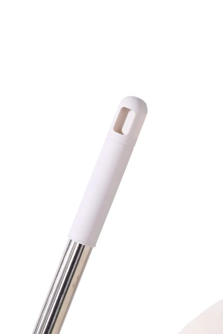 White plastic grip with hanging hole at the end of the pole